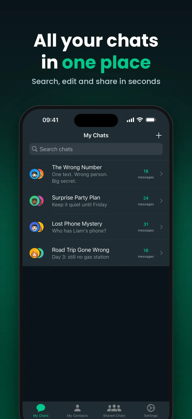 All your chats in one place